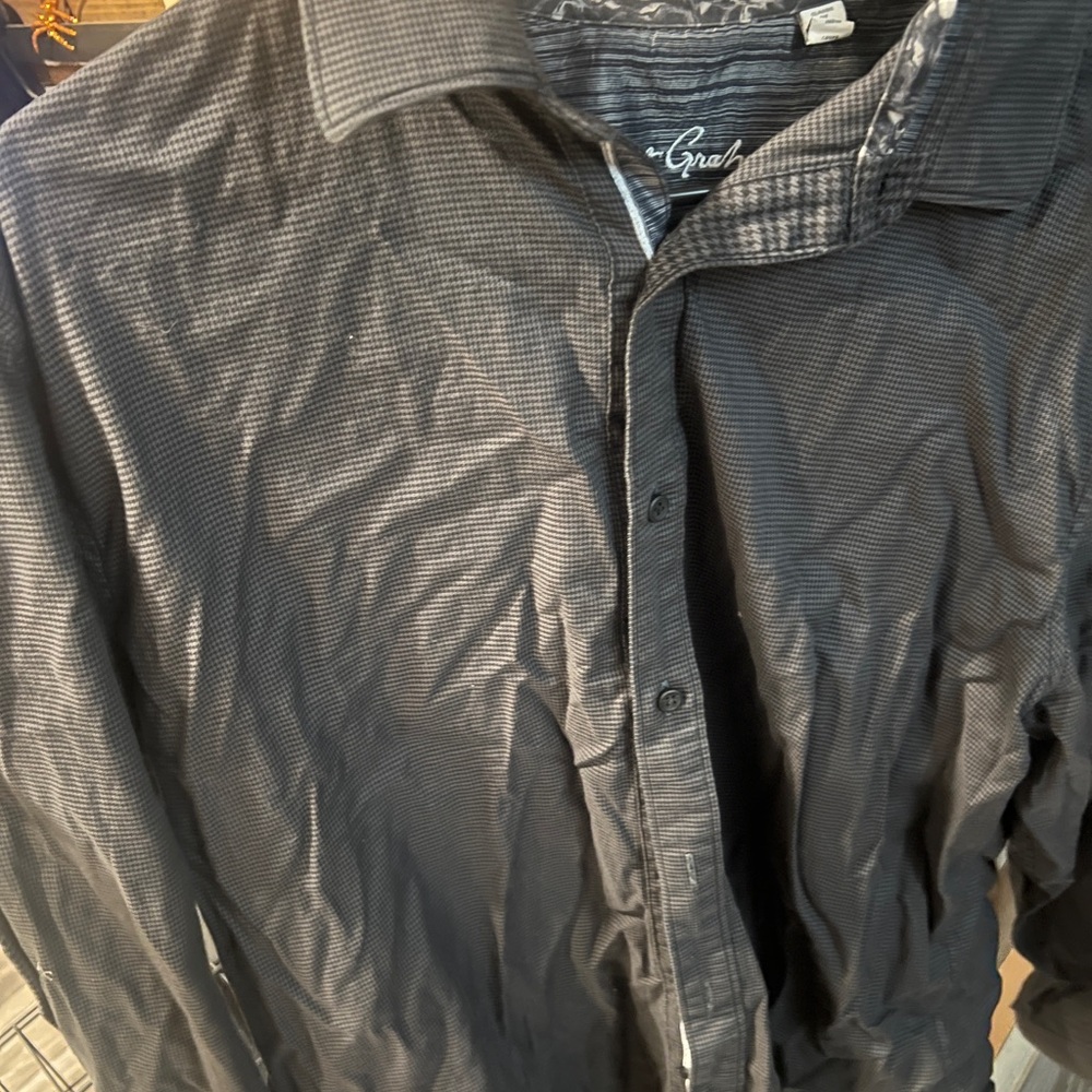 Robert Graham Black Dress Shirt